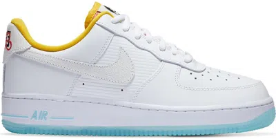 Pre-owned Nike Air Force 1 Low (women's) Sneakers In White/dark Sulfur/hyper Pink In Multi