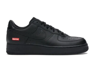 Pre-owned Nike Air Force 1 Low X Supreme Box Logo - Black - Cu9225-001 Men's Shoes