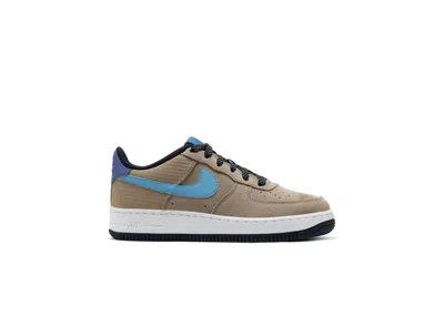 Pre-owned Nike Air Force 1 Lv8 2 Sneakers In Khaki/persian Violet/blue Fury In Multi