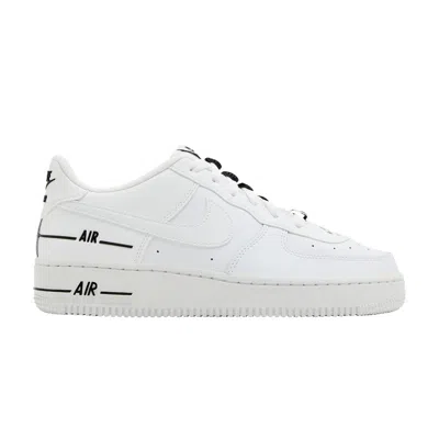 Pre-owned Nike Air Force 1 Lv8 3 Gs 'multiple Logos' | White | Kid's Size 5.5