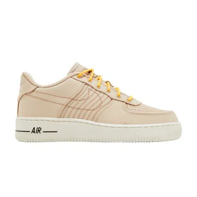Pre-owned Nike Air Force 1 Lv8 3 Gs 'sanddrift Citron Pulse' | Tan | Kid's Size 4