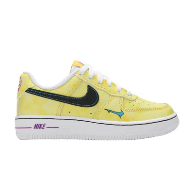Pre-owned Nike Air Force 1 Lv8 3 Ps 'peace, Love, And Basketball' | Yellow | Kid's Size 11.5
