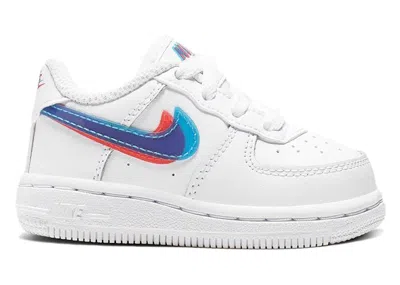 Pre-owned Nike Air Force 1 Lv8 3d Sneakers In White/blue Hero/bright Crimson In Multi