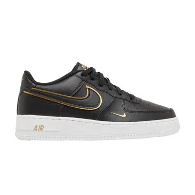 Pre-owned Nike Air Force 1 Lv8 Gs 'black Metallic Gold' | Kid's Size 7