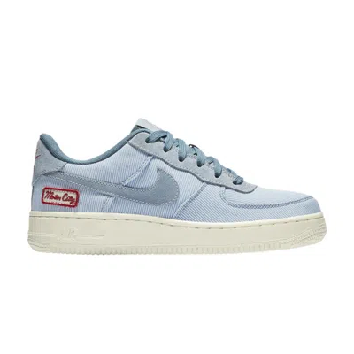 Pre-owned Nike Air Force 1 Lv8 Gs 'detroit Home' | Blue | Kid's Size 4.5