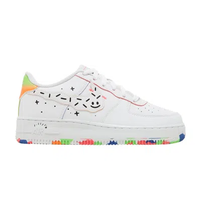 Pre-owned Nike Air Force 1 Lv8 Gs 'drawing' | White | Kid's Size 7