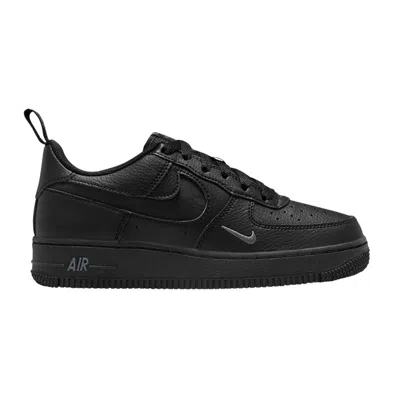 Pre-owned Nike Air Force 1 Lv8 Gs 'multi-etch Swoosh - Black Dark Grey' | Kid's Size 7