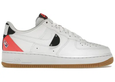 Pre-owned Nike Air Force 1 Lv8 Nba Sneakers In White/crimson/gum