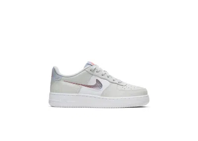 Pre-owned Nike Air Force 1 Lv8 Pure Platium Sneakers In Pure Platinum/white/hyper Crimson