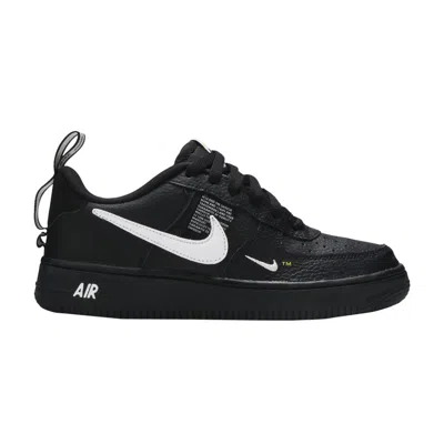 Pre-owned Nike Air Force 1 Lv8 Utility Gs 'overbranding' | Black | Kid's Size 6