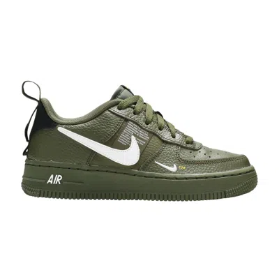 Pre-owned Nike Air Force 1 Lv8 Utility Gs 'overbranding' | Green | Kid's Size 4.5