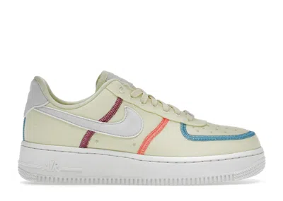 Pre-owned Nike Air Force 1 Lx (women's) Sneakers In Life Lime/laser Blue/hyper Orange