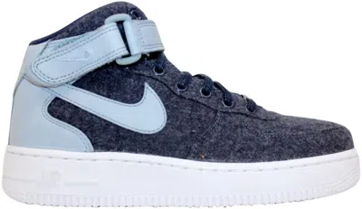 Pre-owned Nike Air Force 1 Mid '07 Leather Prm (women's) Sneakers In Midnight Navy Blue