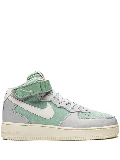Nike Air Force 1 Mid '07 Lx "grey Fog Enamel Green" Sneakers
