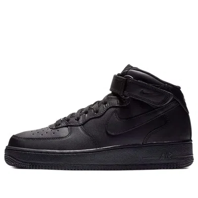 NIKE NIKE AIR FORCE 1 MID '07 'TRIPLE BLACK 2016'