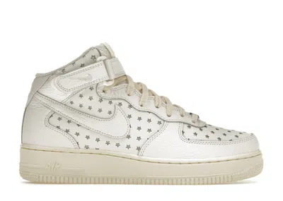 Pre-owned Nike Air Force 1 Mid Cut Out Stars (women's) Sneakers In Summit White/coconut Milk