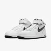 NIKE AIR FORCE 1 MID DV0806-101 MEN'S WHITE BLACK RUNNING SNEAKER SHOES TUF76