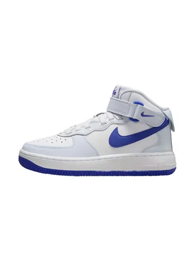 Nike Kids' Air Force 1 Mid Easy "white Royal" Sneakers