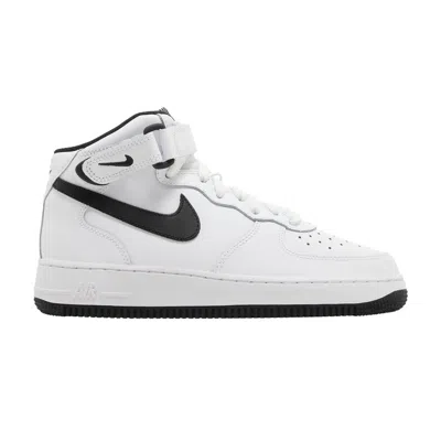 Pre-owned Nike Air Force 1 Mid Le Gs 'white Black' | Kid's Size 4