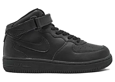 Pre-owned Nike Air Force 1 Mid Le Sneakers In Black