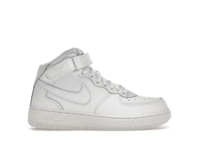 Pre-owned Nike Air Force 1 Mid Le Sneakers In White