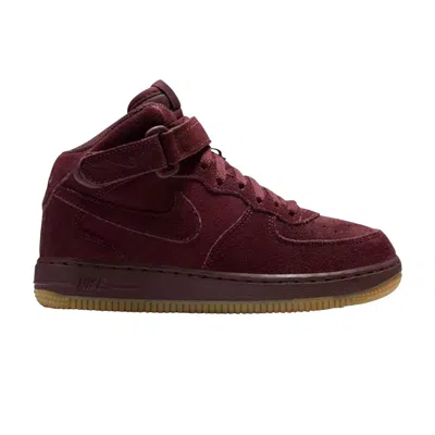 Pre-owned Nike Air Force 1 Mid Lv8 Ps 'burgundy Crush' | Red | Kid's Size 2.5