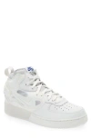 Nike Air Force 1 Mid React Basketball Shoe In Summit White/summit White
