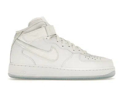 Pre-owned Nike Air Force 1 Mid Snakeskin Ice (women's) Sneakers In White