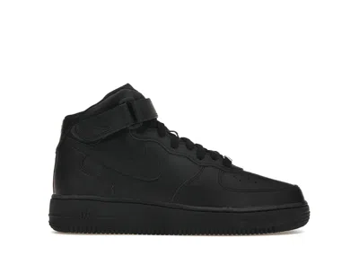 Pre-owned Nike Air Force 1 Mid Sneakers In Black