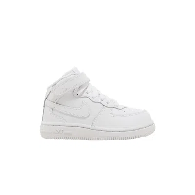 Pre-owned Nike Air Force 1 Mid Td 'triple White' | Infant Size 5