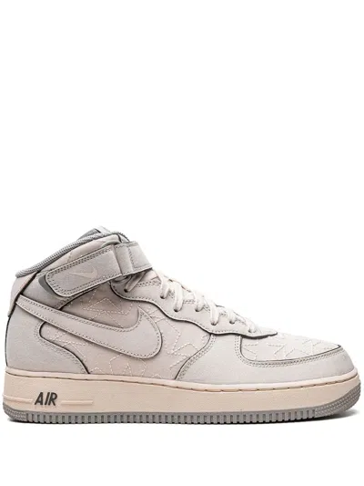Nike Air Force 1 Mid Sneakers In Cream