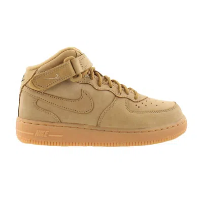 Pre-owned Nike Air Force 1 Mid Wb Ps 'flax' | Tan | Kid's Size 12.5