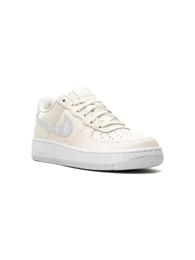 Nike Kids' Air Force 1 "pale Ivory / Sea Glass / White / Football Grey" Sneakers In Neutrals