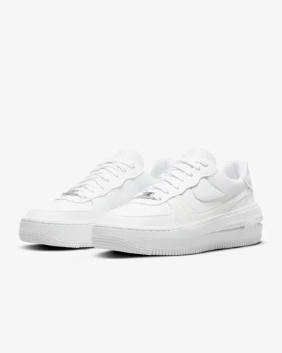 Nike Air Force 1 Plt. Af. Orm Dj9946-100 Sneaker Womens White Leather Shoes Nr7422