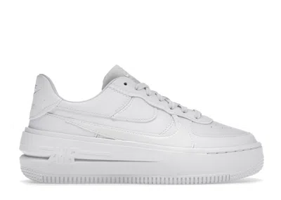 Pre-owned Nike Air Force 1 Plt.af.orm Triple (women's) Sneakers In White
