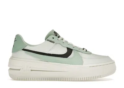 Pre-owned Nike Air Force 1 Plt.af.orm (women's) Sneakers In Barely Green/velvet Brown/mint Foam