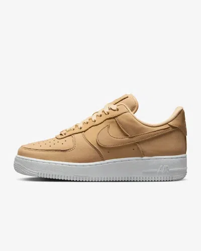 Nike Air Force 1 Premium Dr9503-201 Sneaker Women's 5 Tan Leather Shoes Gbnc253