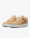 NIKE AIR FORCE 1 PREMIUM DR9503-201 WOMEN VACHETTA TAN/WHITE LEATHER SHOES JN142