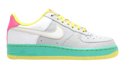 Pre-owned Nike Air Force 1 Premium Reflector (women's) Sneakers In Neutral Grey/white/azure