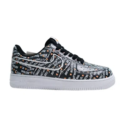 Pre-owned Nike Air Force 1 Prm Gs 'just Do It' | Black | Kid's Size 6.5