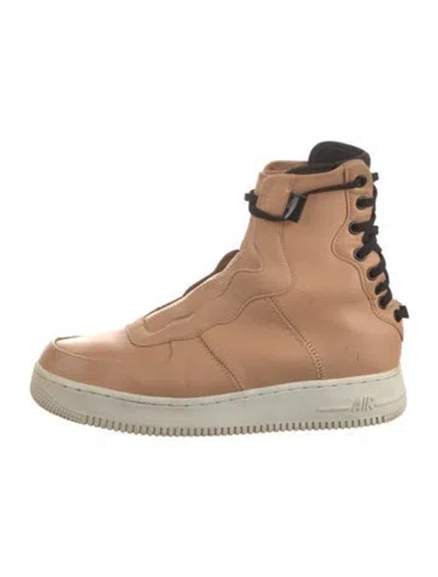 Pre-owned Nike Air Force 1 Rebel Xx 'praline' Athletic Sneakers In Brown