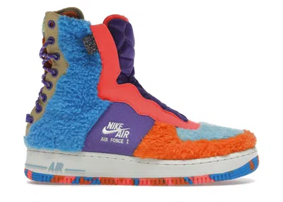 Pre-owned Nike Air Force 1 Rebel Xx Sherpa (women's) Sneakers In Spirit Purple/sail/orange In Multi