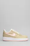 Nike Air Force 1 Retro Ll Sneakers In Beige Canvas In Yellow