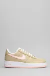 Nike Air Force 1 Retro Ll Sneakers In Beige Canvas In Yellow