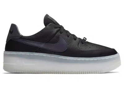 Pre-owned Nike Air Force 1 Sage Low Lx (women's) Sneakers In Oil Grey/black/white In Multi