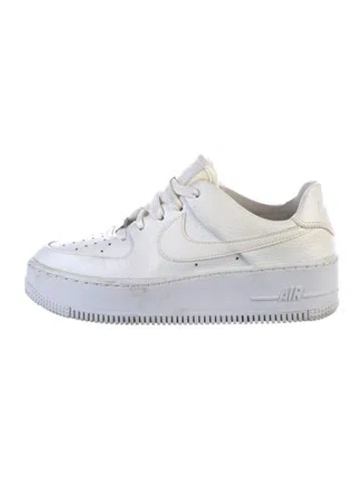 Pre-owned Nike Air Force 1 Sage Low Sneakers In White