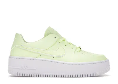 Pre-owned Nike Air Force 1 Sage Low (women's) Sneakers In Barely Volt/white