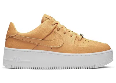 Pre-owned Nike Air Force 1 Sage Low (women's) Sneakers In Copper Moon/white/starfish