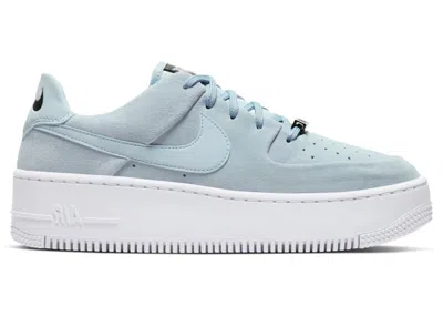 Pre-owned Nike Air Force 1 Sage Low (women's) Sneakers In Light Armory Blue/white
