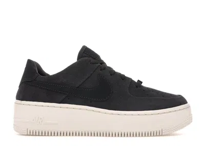 Pre-owned Nike Air Force 1 Sage Low (women's) Sneakers In Night Stadium/phantom In Black